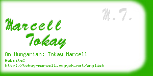 marcell tokay business card